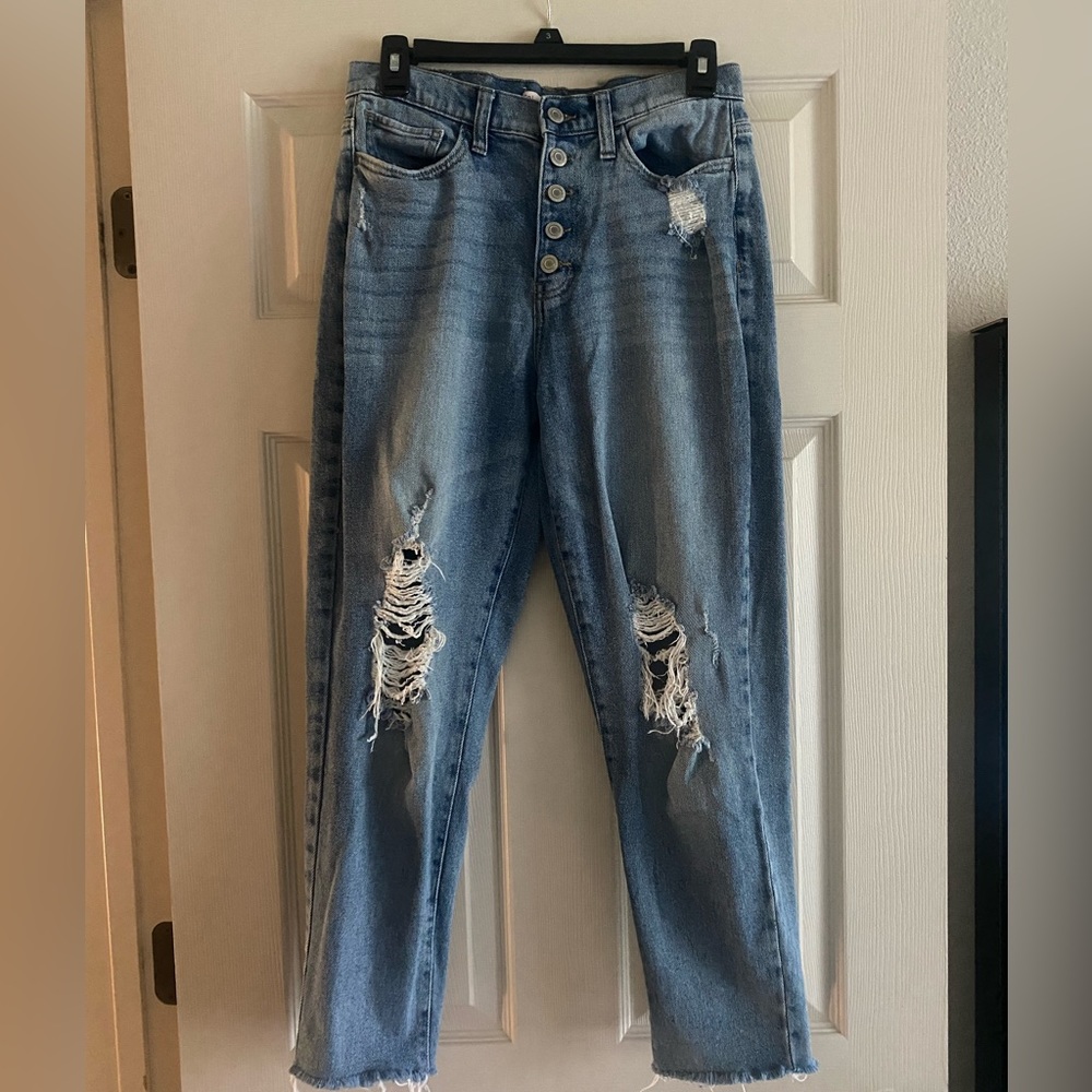 SO High Rise Curvy Mom Jeans